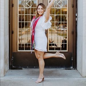 White Ruffle Dress